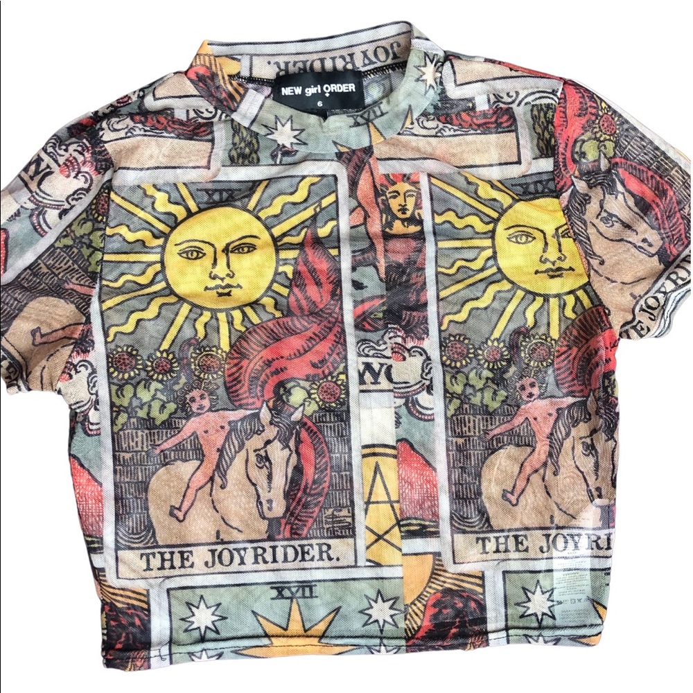 Mesh Tarot top/ New Girl Order small